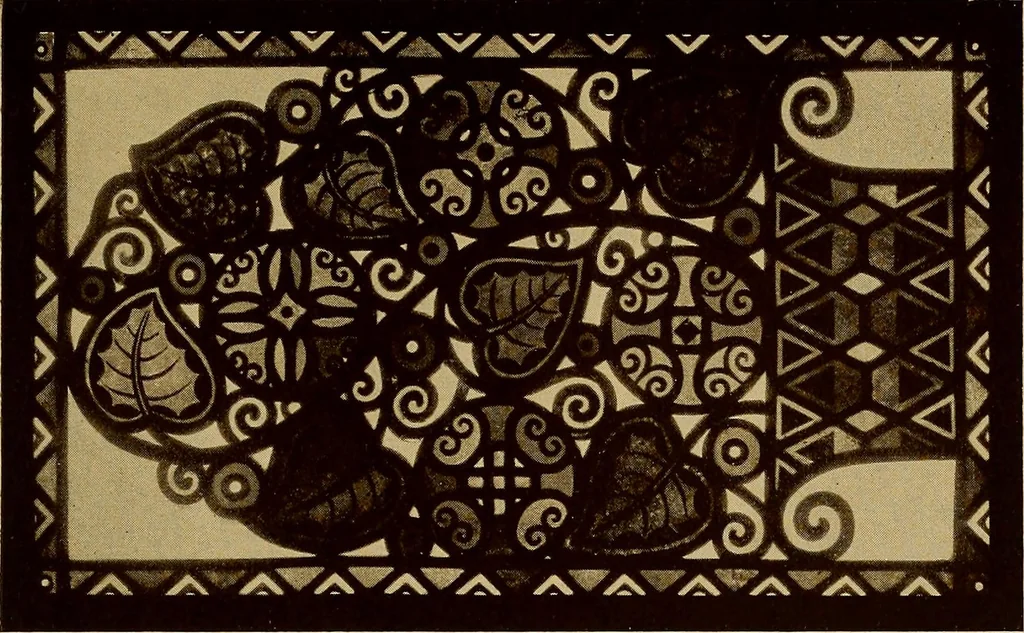 An illustration from Handbuch der glasmalerei für forscher, sammler und kunstfreunde, wie für künstler, architekten und glasmaler, 1914, leaf 579