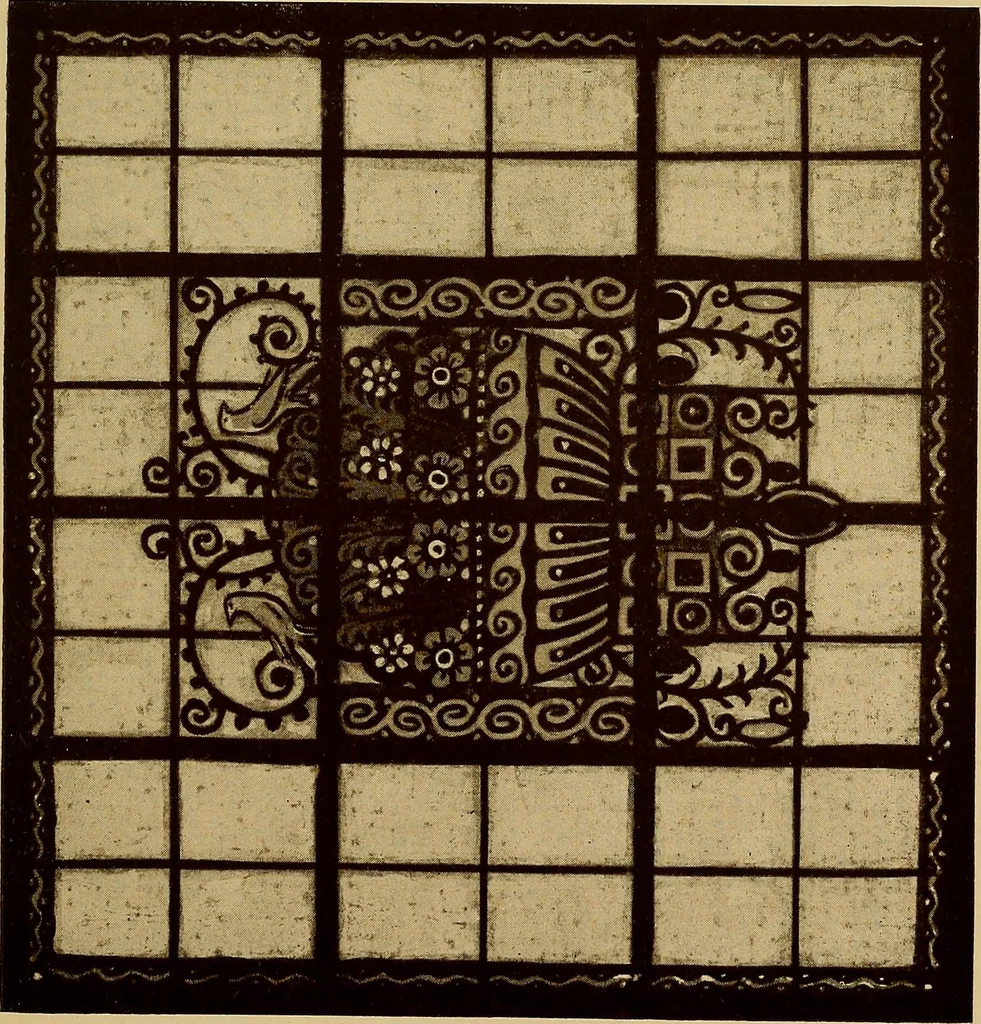 An illustration from Handbuch der glasmalerei für forscher, sammler und kunstfreunde, wie für künstler, architekten und glasmaler, 1914, leaf 579