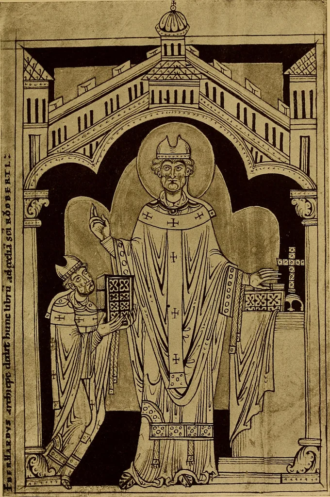 An illustration from Handbuch der glasmalerei für forscher, sammler und kunstfreunde, wie für künstler, architekten und glasmaler, 1914, leaf 87