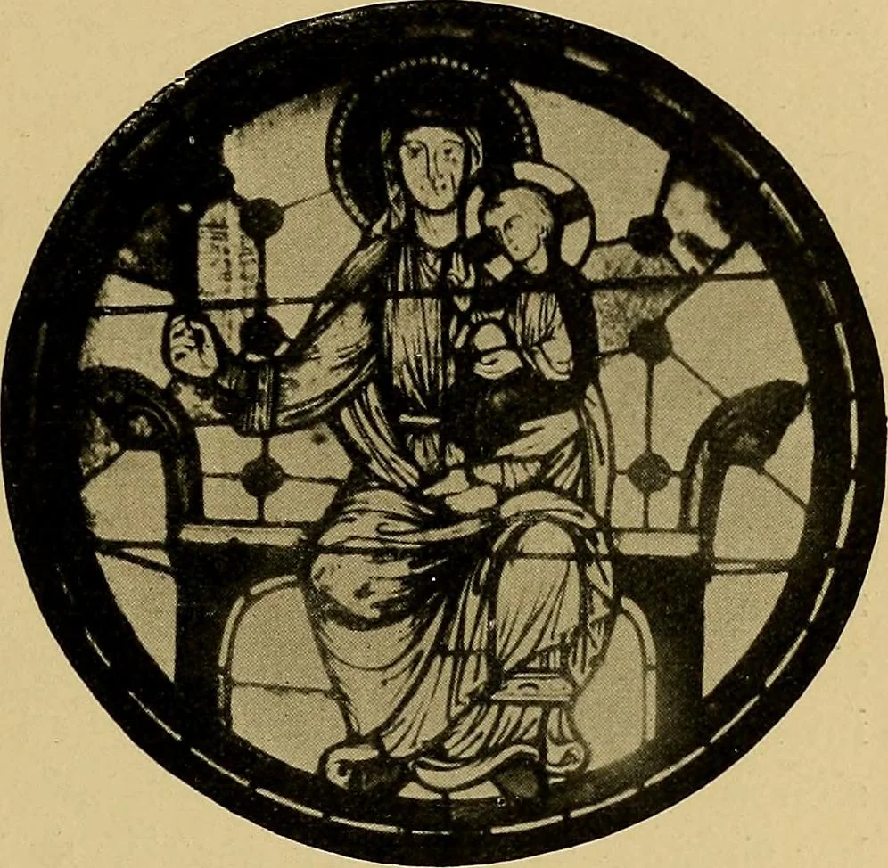 An illustration from Handbuch der glasmalerei für forscher, sammler und kunstfreunde, wie für künstler, architekten und glasmaler, 1914, leaf 93