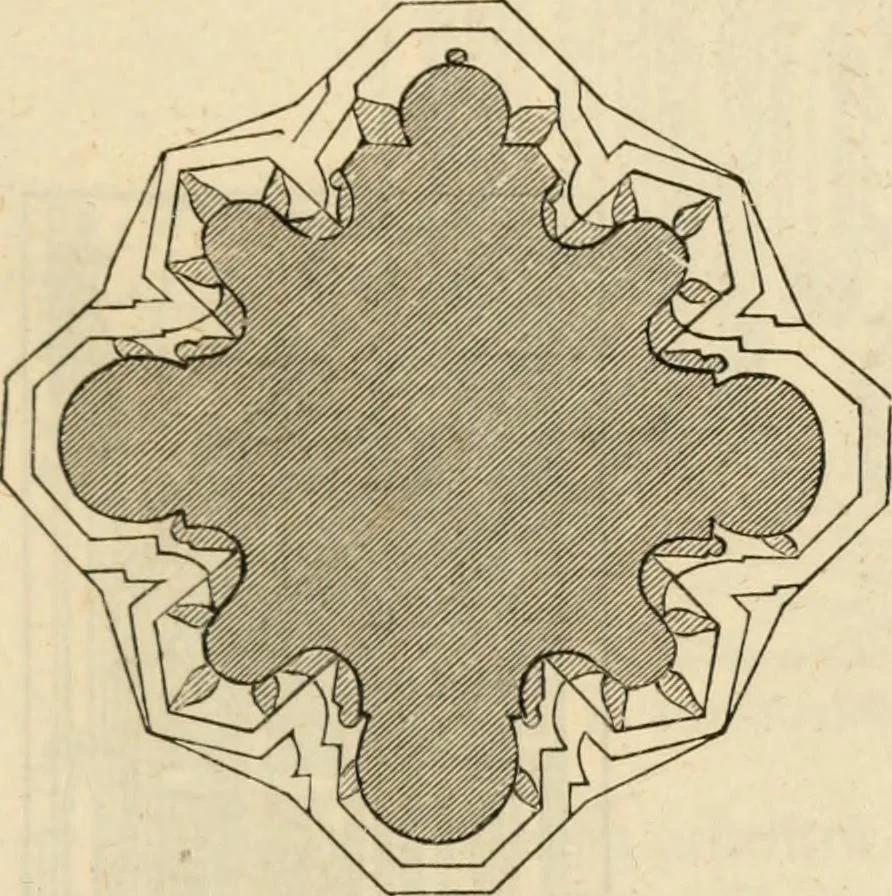 An illustration from Handbuch der kirchlichen Kunst-Archäologie des deutschen Mittelalters, 1854, leaf 141