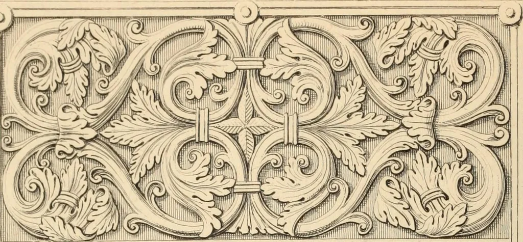 An illustration from Handbuch der kirchlichen Kunst-Archäologie des deutschen Mittelalters, 1854, leaf 206