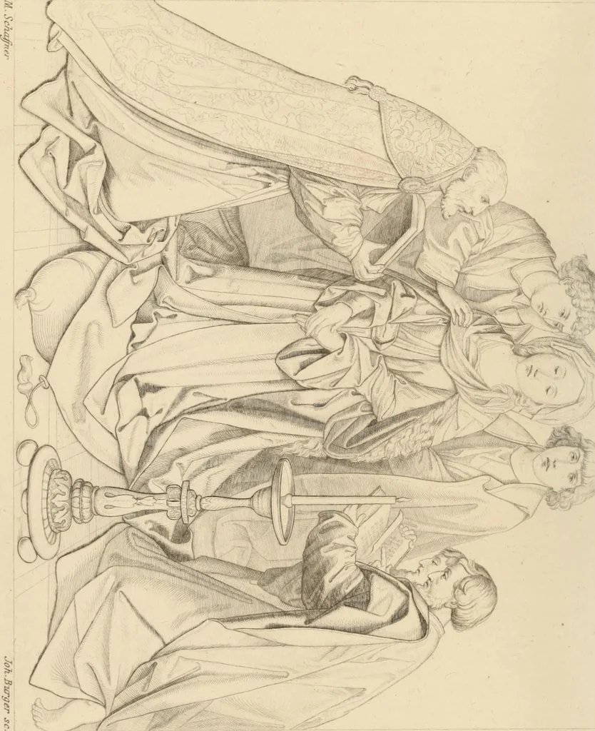 An illustration from Handbuch der kirchlichen Kunst-Archäologie des deutschen Mittelalters, 1854, leaf 260