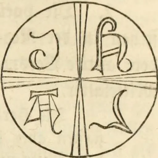 An illustration from Handbuch der kirchlichen Kunst-Archäologie des deutschen Mittelalters, 1854, leaf 287