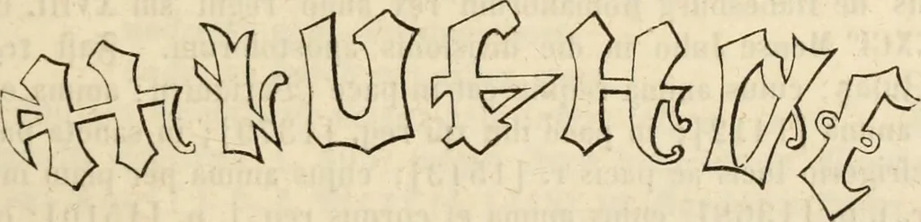 An illustration from Handbuch der kirchlichen Kunst-Archäologie des deutschen Mittelalters, 1854, leaf 295