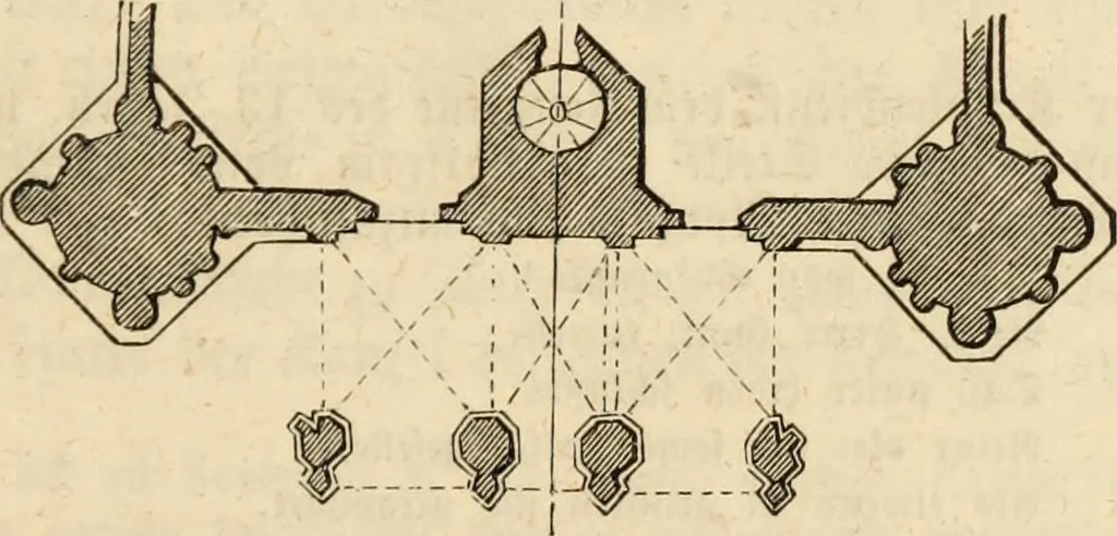 An illustration from Handbuch der kirchlichen Kunst-Archäologie des deutschen Mittelalters, 1854, leaf 31