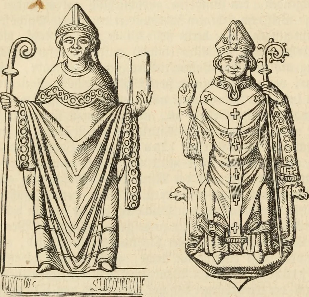An illustration from Handbuch der kirchlichen Kunst-Archäologie des deutschen Mittelalters, 1854, leaf 312