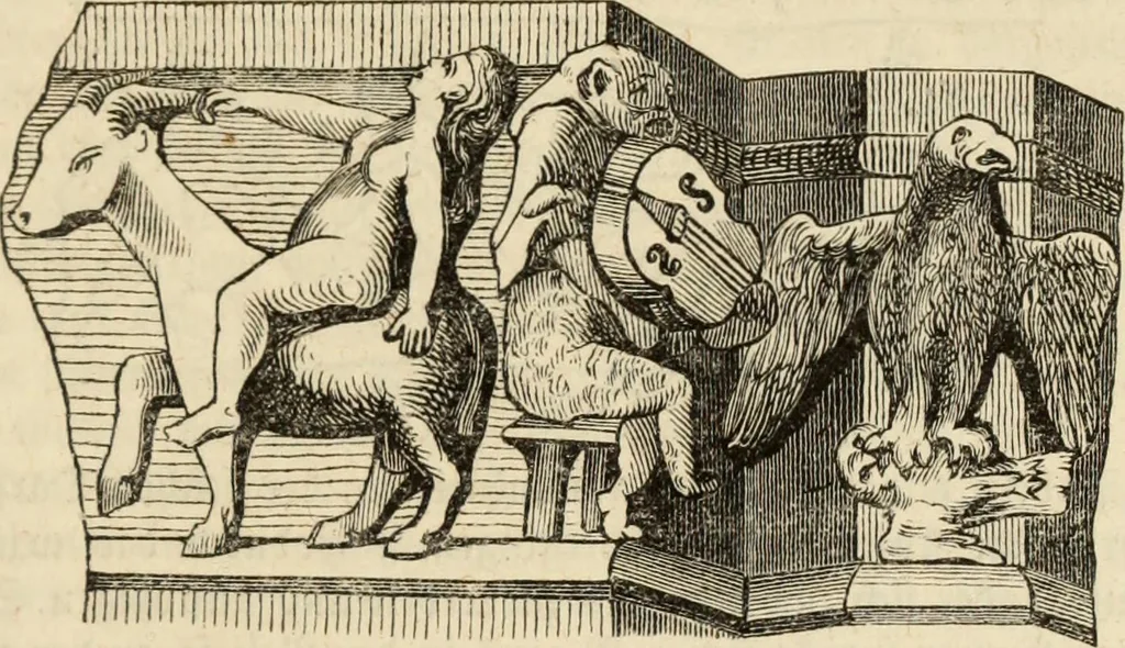 An illustration from Handbuch der kirchlichen Kunst-Archäologie des deutschen Mittelalters, 1854, leaf 329