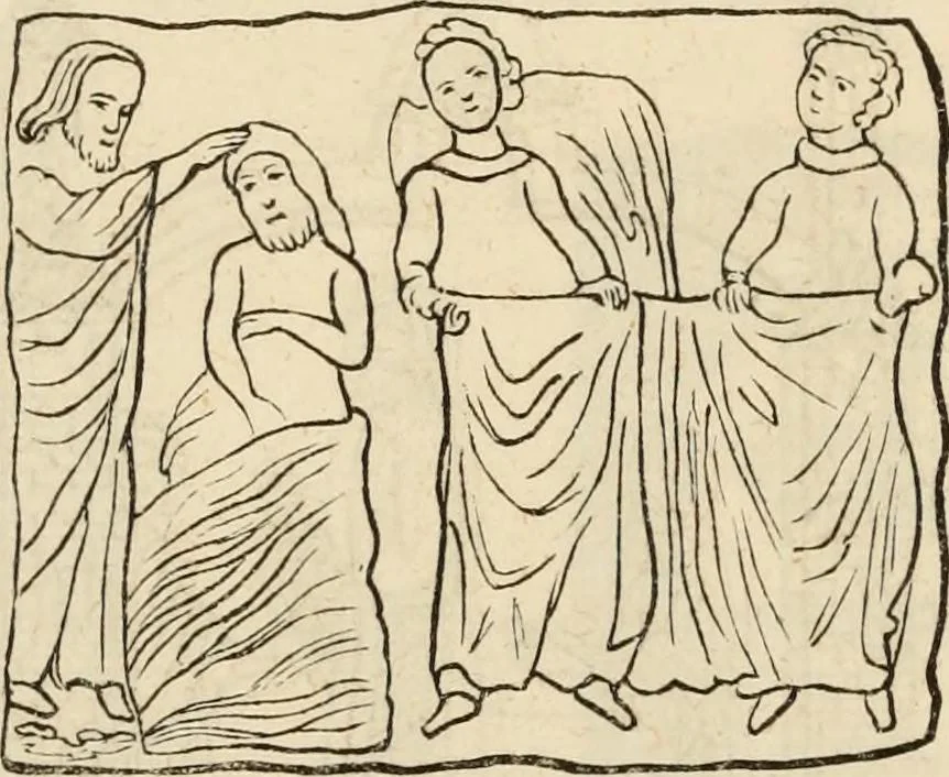 An illustration from Handbuch der kirchlichen Kunst-Archäologie des deutschen Mittelalters, 1854, leaf 346