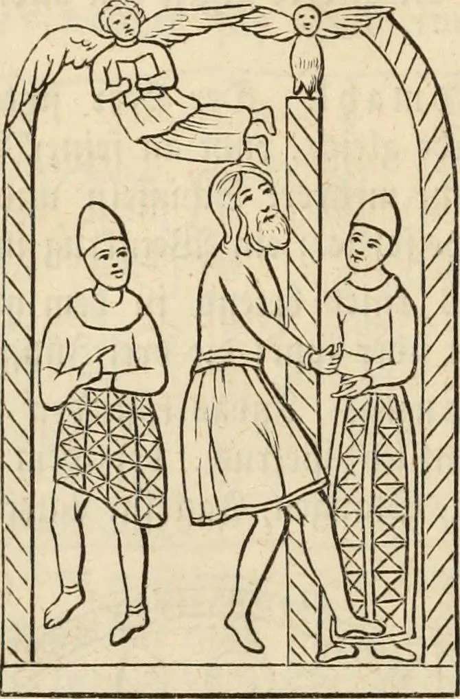 An illustration from Handbuch der kirchlichen Kunst-Archäologie des deutschen Mittelalters, 1854, leaf 348