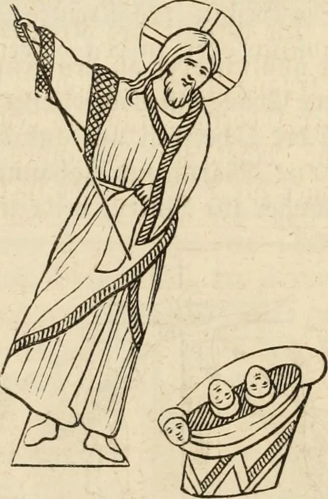 An illustration from Handbuch der kirchlichen Kunst-Archäologie des deutschen Mittelalters, 1854, leaf 352
