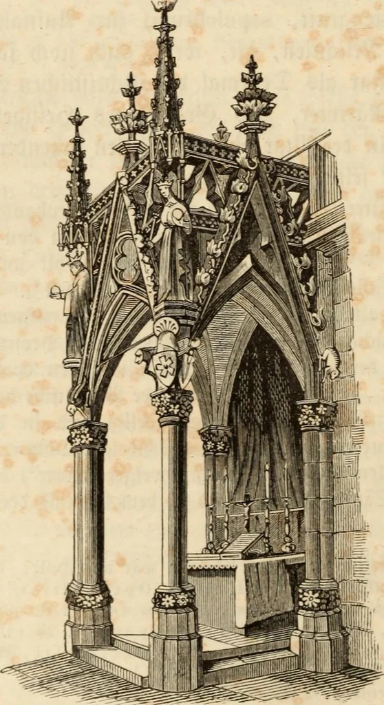 An illustration from Handbuch der kirchlichen Kunst-Archäologie des deutschen Mittelalters, 1854, leaf 46