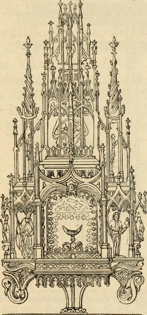 An illustration from Handbuch der kirchlichen Kunst-Archäologie des deutschen Mittelalters, 1854, leaf 51