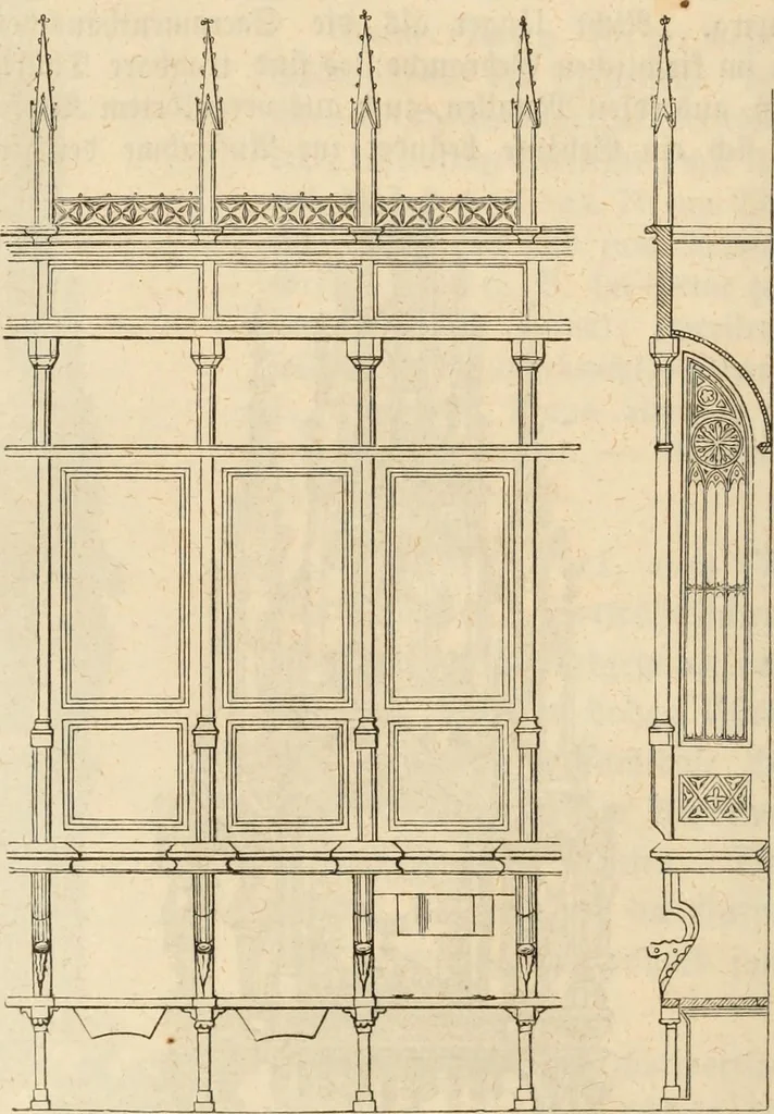 An illustration from Handbuch der kirchlichen Kunst-Archäologie des deutschen Mittelalters, 1854, leaf 52