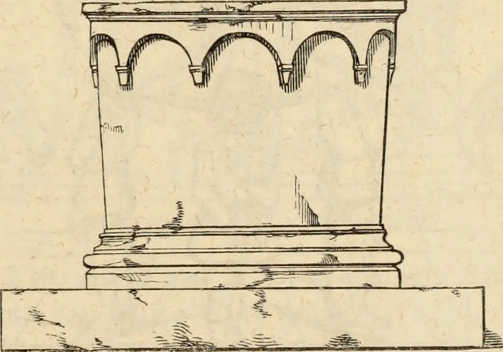An illustration from Handbuch der kirchlichen Kunst-Archäologie des deutschen Mittelalters, 1854, leaf 53