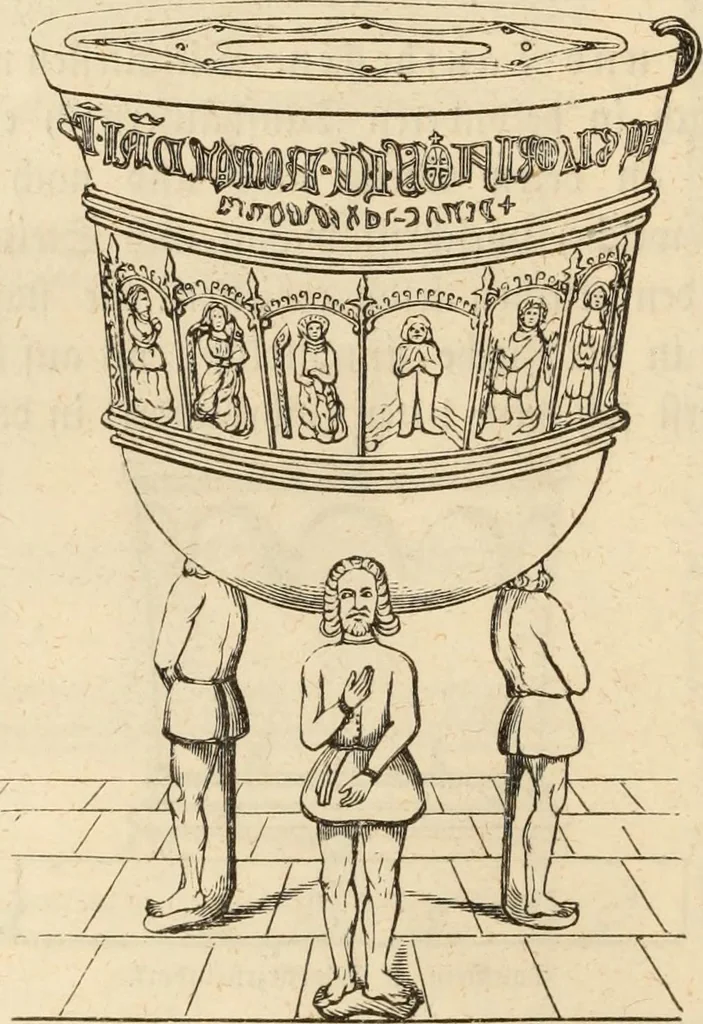 An illustration from Handbuch der kirchlichen Kunst-Archäologie des deutschen Mittelalters, 1854, leaf 54
