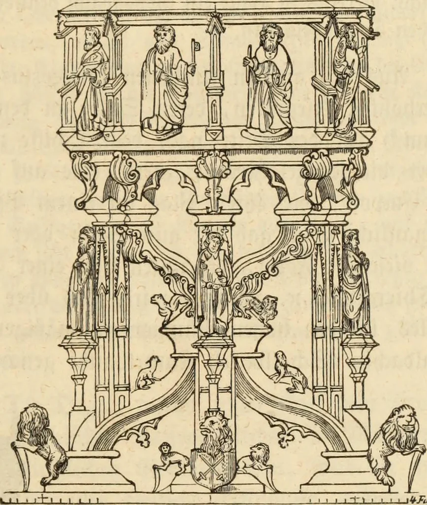 An illustration from Handbuch der kirchlichen Kunst-Archäologie des deutschen Mittelalters, 1854, leaf 55
