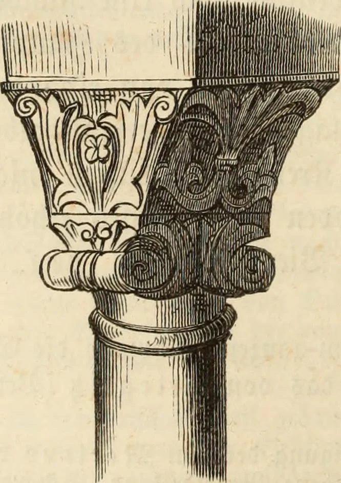 An illustration from Handbuch der kirchlichen Kunst-Archäologie des deutschen Mittelalters, 1854, leaf 78