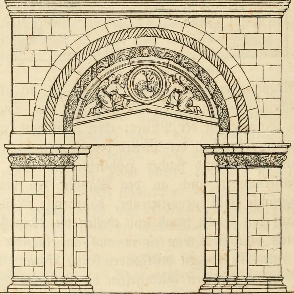 An illustration from Handbuch der kirchlichen Kunst-Archäologie des deutschen Mittelalters, 1854, leaf 82