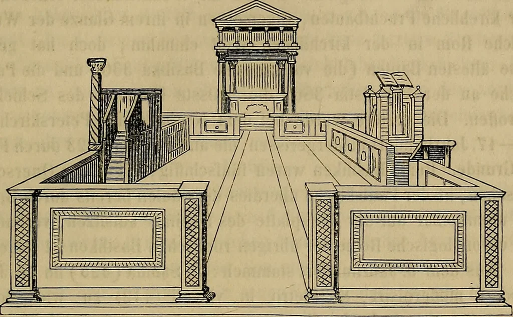 An illustration from Handbuch der Kunstgeschichte. Zum gebrauche für Künstler und studirende und als Führer auf der Reise., 1855, leaf 138