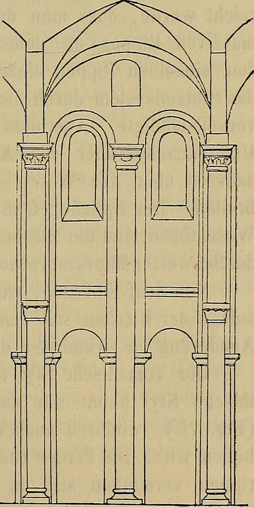 An illustration from Handbuch der Kunstgeschichte. Zum gebrauche für Künstler und studirende und als Führer auf der Reise., 1855, leaf 182
