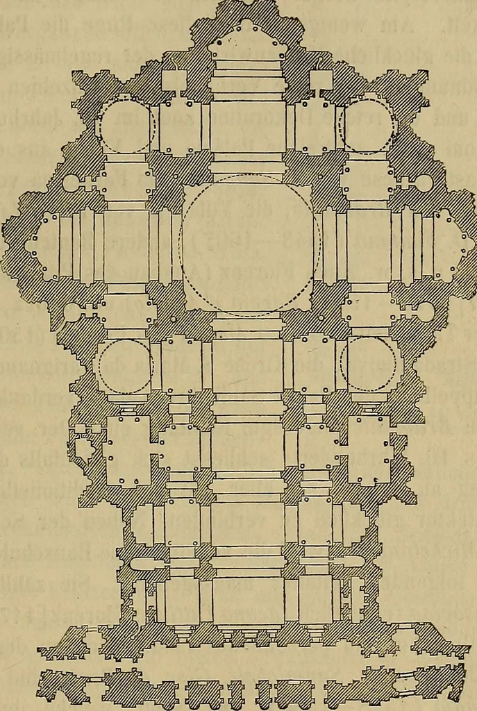 An illustration from Handbuch der Kunstgeschichte. Zum gebrauche für Künstler und studirende und als Führer auf der Reise., 1855, leaf 242