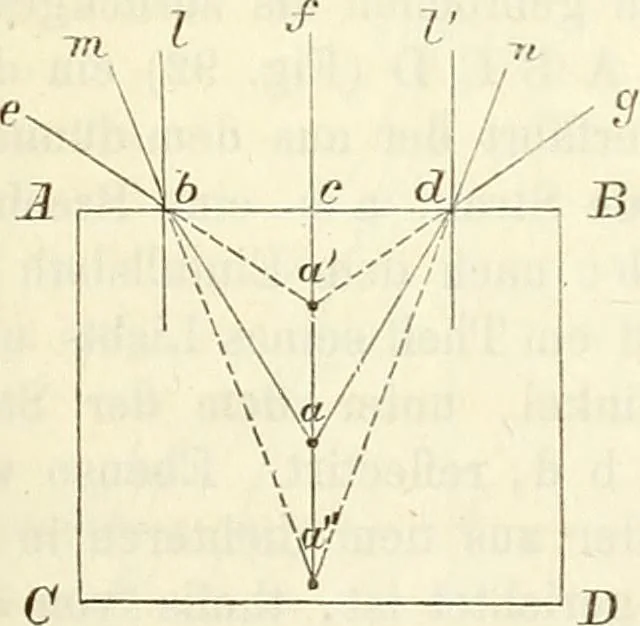 An illustration from Handbuch der medicinischen Physik, 1867, leaf 228