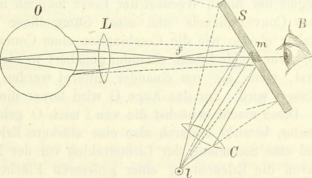An illustration from Handbuch der medicinischen Physik, 1867, leaf 322