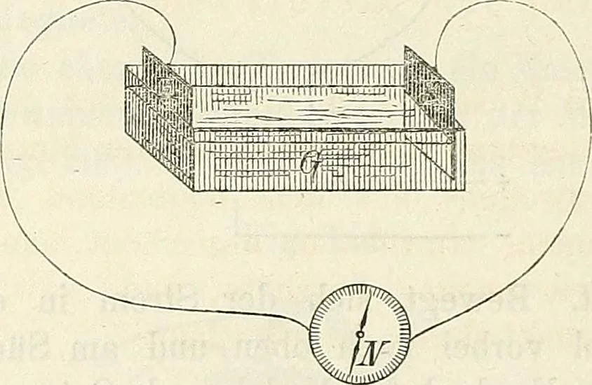An illustration from Handbuch der medicinischen Physik, 1867, leaf 485