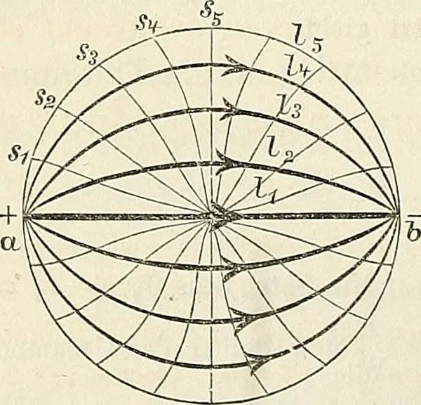 An illustration from Handbuch der medicinischen Physik, 1867, leaf 493