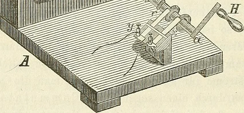 An illustration from Handbuch der medicinischen Physik, 1867, leaf 557