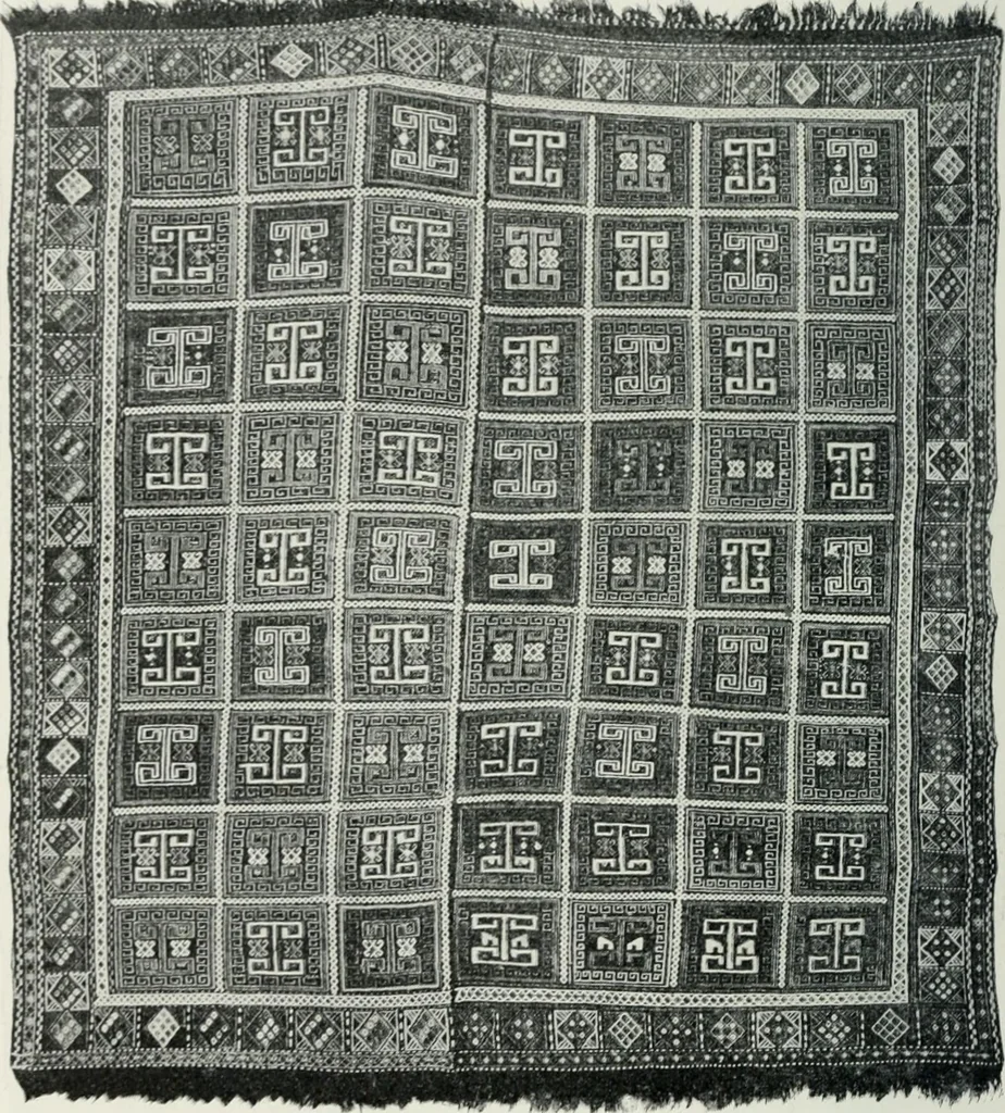 An illustration from Handbuch der orientalischen Teppichkunde, 1922, leaf 202
