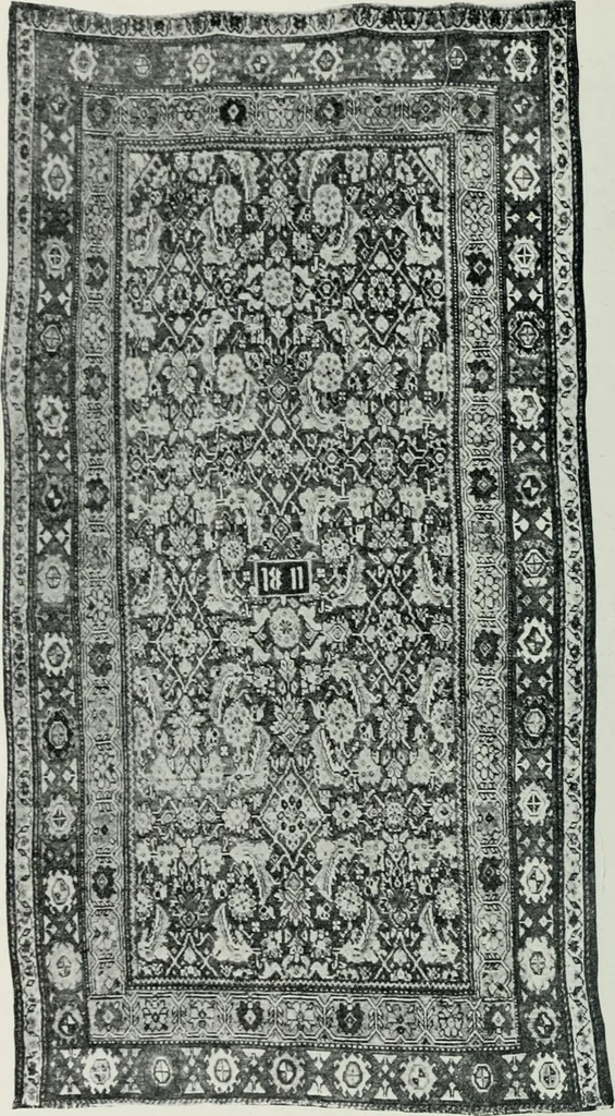 An illustration from Handbuch der orientalischen Teppichkunde, 1922, leaf 214