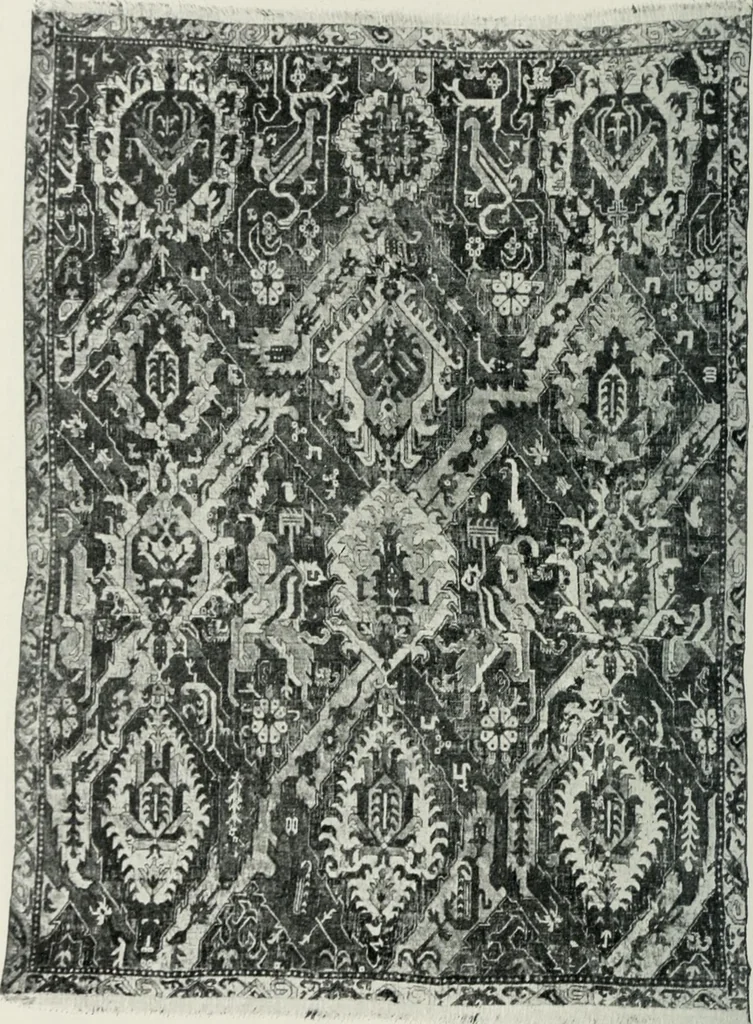An illustration from Handbuch der orientalischen Teppichkunde, 1922, leaf 28