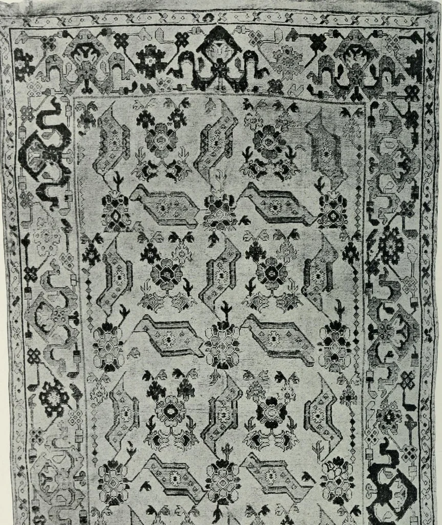 An illustration from Handbuch der orientalischen Teppichkunde, 1922, leaf 38