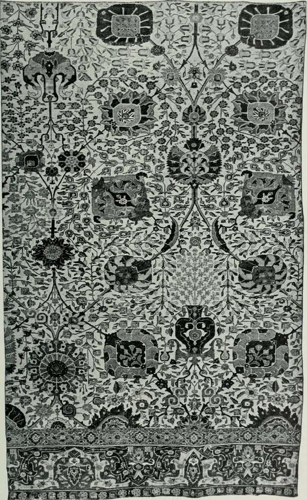An illustration from Handbuch der orientalischen Teppichkunde, 1922, leaf 39