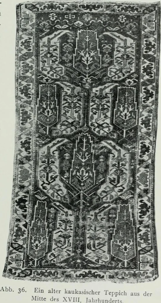An illustration from Handbuch der orientalischen Teppichkunde, 1922, leaf 77