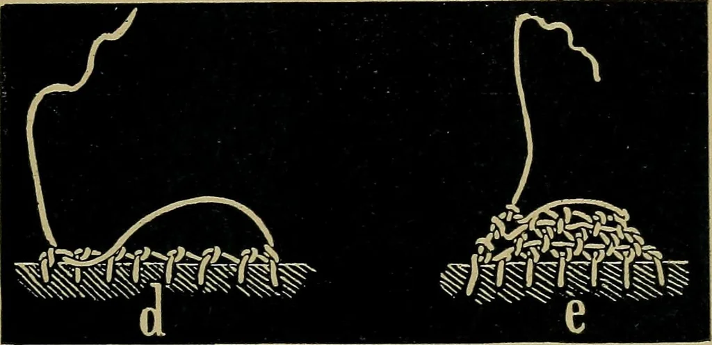 An illustration from Handbuch der Spitzenkunde, Technisches und Geschichtliches über die Näh-, Klöppel- und Maschinenspitzen, 1894, leaf 101