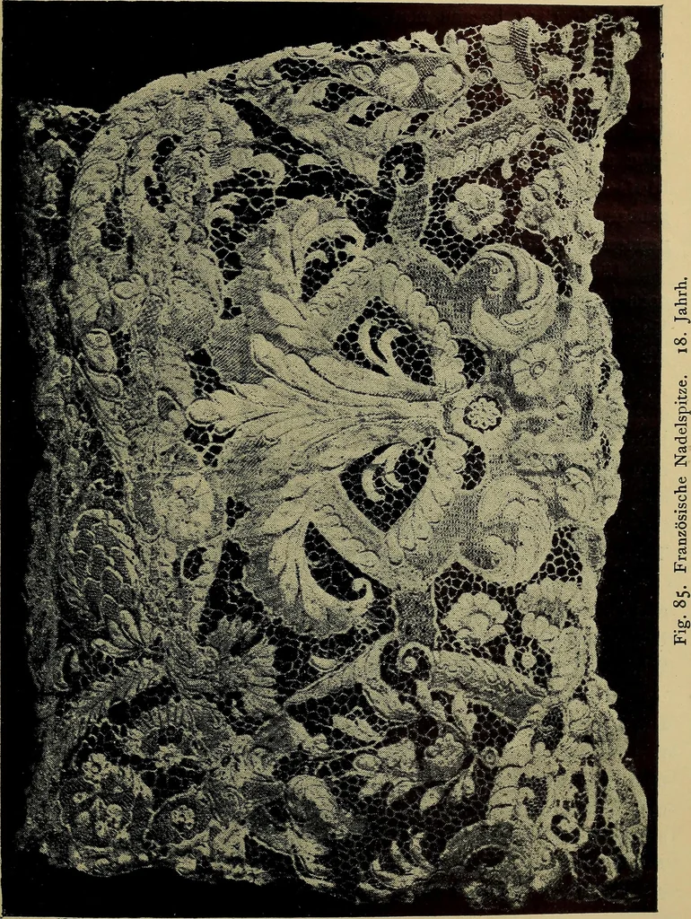 An illustration from Handbuch der Spitzenkunde, Technisches und Geschichtliches über die Näh-, Klöppel- und Maschinenspitzen, 1894, leaf 117