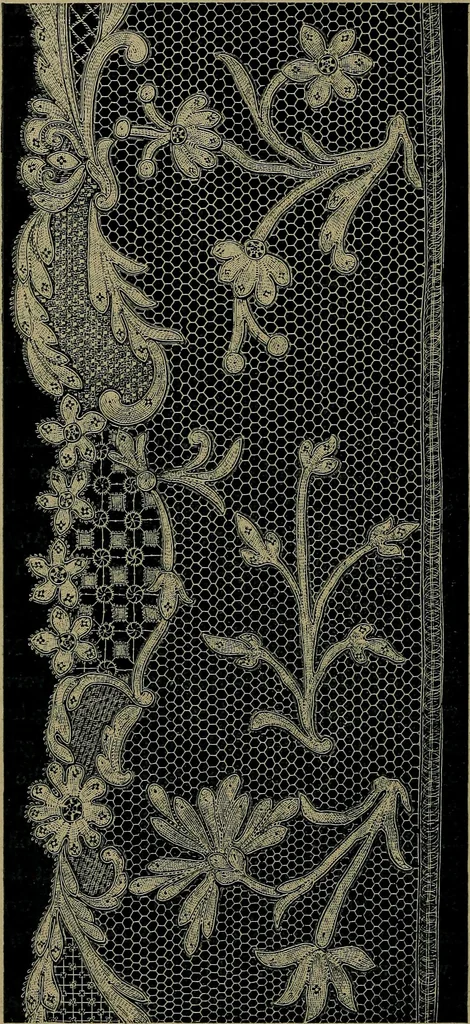 An illustration from Handbuch der Spitzenkunde, Technisches und Geschichtliches über die Näh-, Klöppel- und Maschinenspitzen, 1894, leaf 126
