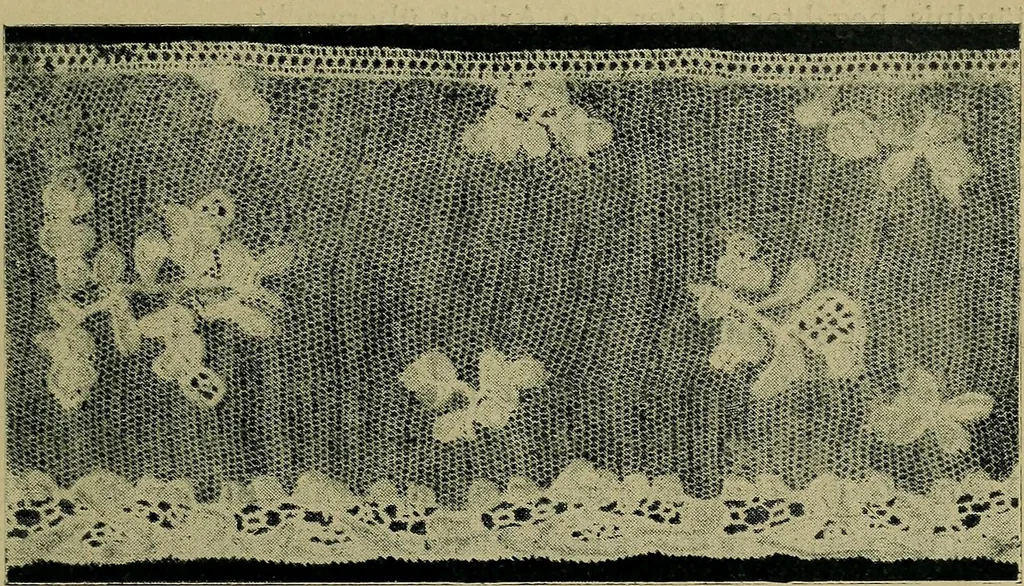 An illustration from Handbuch der Spitzenkunde, Technisches und Geschichtliches über die Näh-, Klöppel- und Maschinenspitzen, 1894, leaf 127