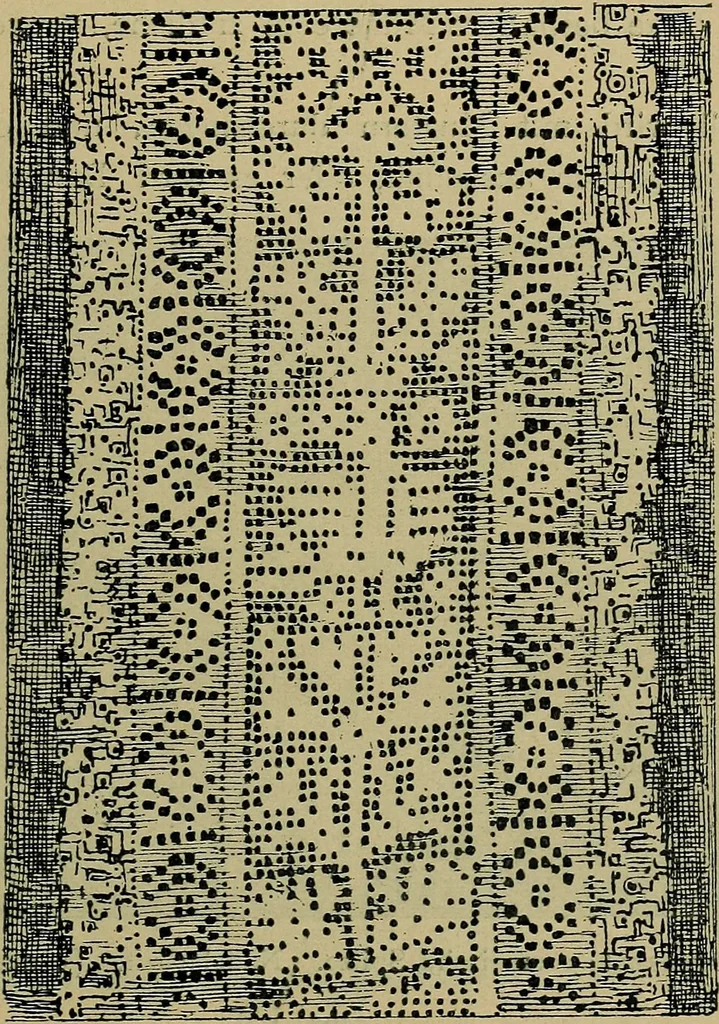 An illustration from Handbuch der Spitzenkunde, Technisches und Geschichtliches über die Näh-, Klöppel- und Maschinenspitzen, 1894, leaf 135