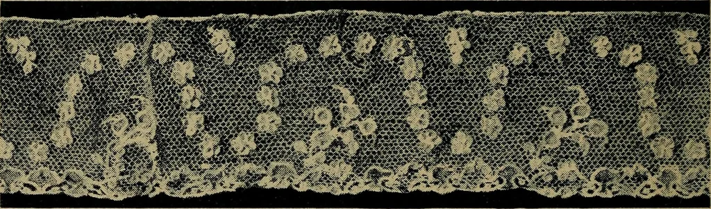 An illustration from Handbuch der Spitzenkunde, Technisches und Geschichtliches über die Näh-, Klöppel- und Maschinenspitzen, 1894, leaf 14