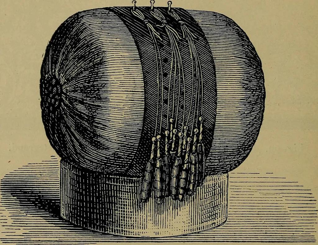 An illustration from Handbuch der Spitzenkunde, Technisches und Geschichtliches über die Näh-, Klöppel- und Maschinenspitzen, 1894, leaf 142
