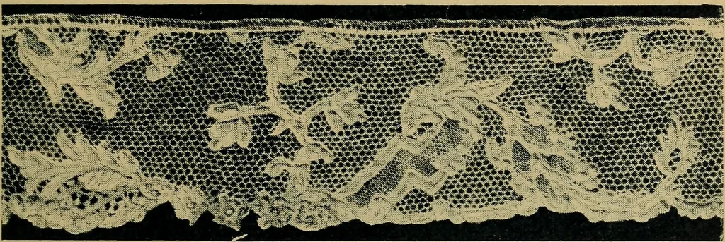 An illustration from Handbuch der Spitzenkunde, Technisches und Geschichtliches über die Näh-, Klöppel- und Maschinenspitzen, 1894, leaf 15