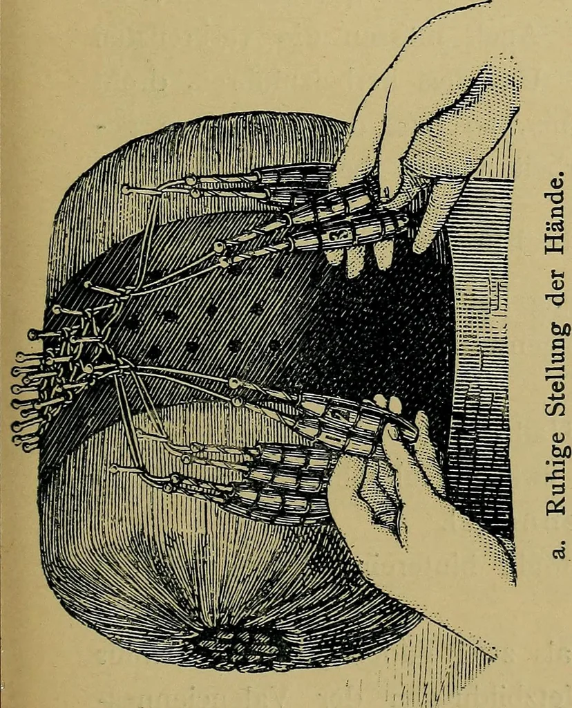 An illustration from Handbuch der Spitzenkunde, Technisches und Geschichtliches über die Näh-, Klöppel- und Maschinenspitzen, 1894, leaf 151