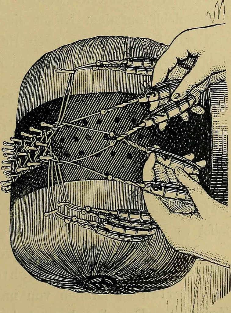 An illustration from Handbuch der Spitzenkunde, Technisches und Geschichtliches über die Näh-, Klöppel- und Maschinenspitzen, 1894, leaf 151