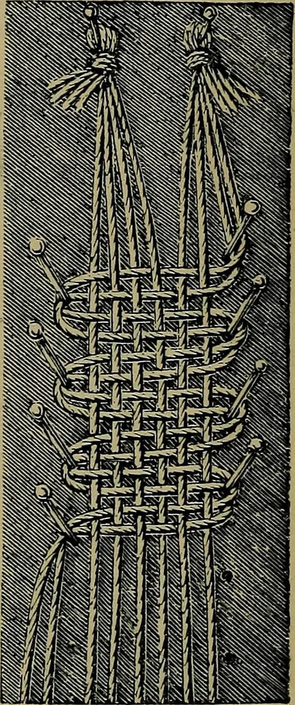 An illustration from Handbuch der Spitzenkunde, Technisches und Geschichtliches über die Näh-, Klöppel- und Maschinenspitzen, 1894, leaf 154