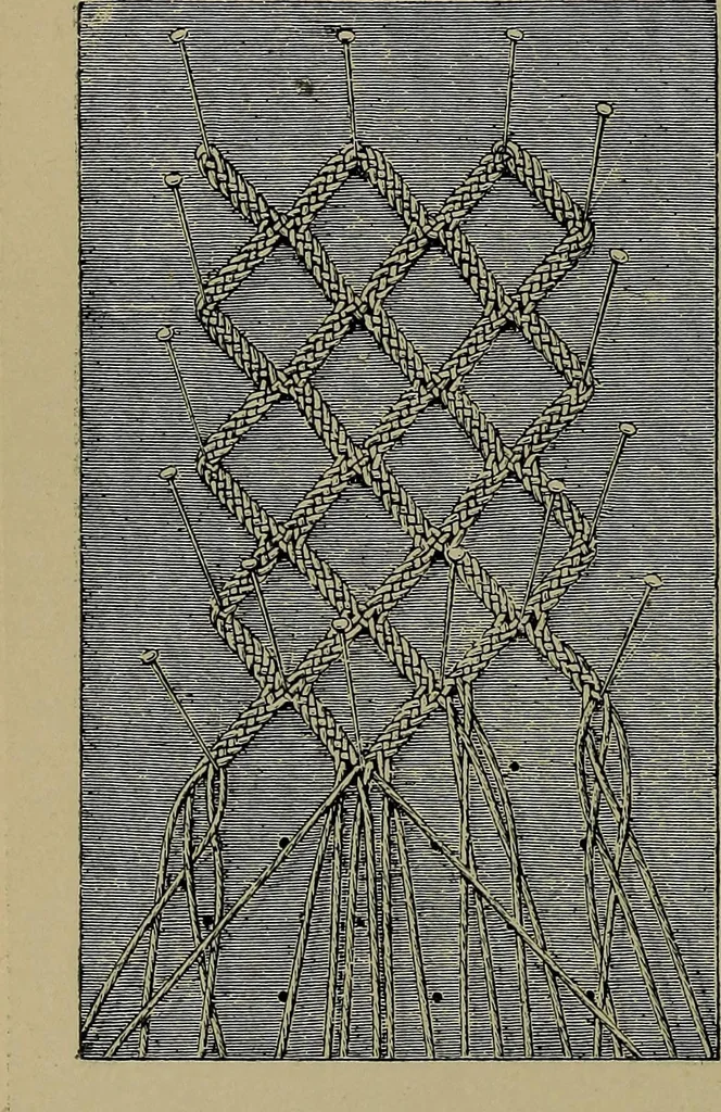 An illustration from Handbuch der Spitzenkunde, Technisches und Geschichtliches über die Näh-, Klöppel- und Maschinenspitzen, 1894, leaf 160