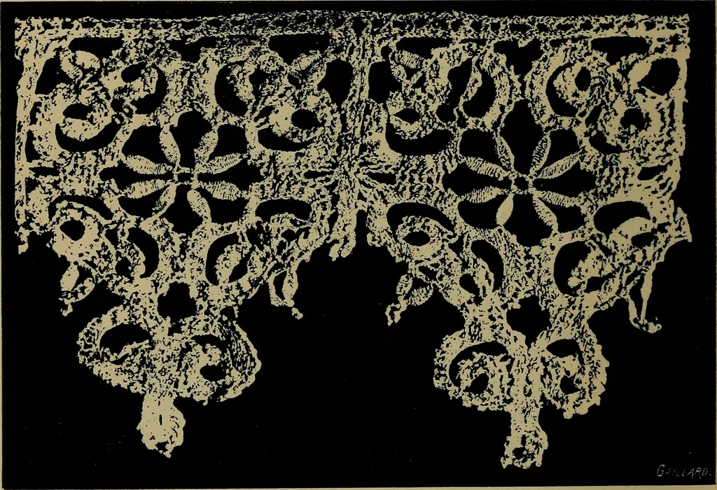 An illustration from Handbuch der Spitzenkunde, Technisches und Geschichtliches über die Näh-, Klöppel- und Maschinenspitzen, 1894, leaf 170
